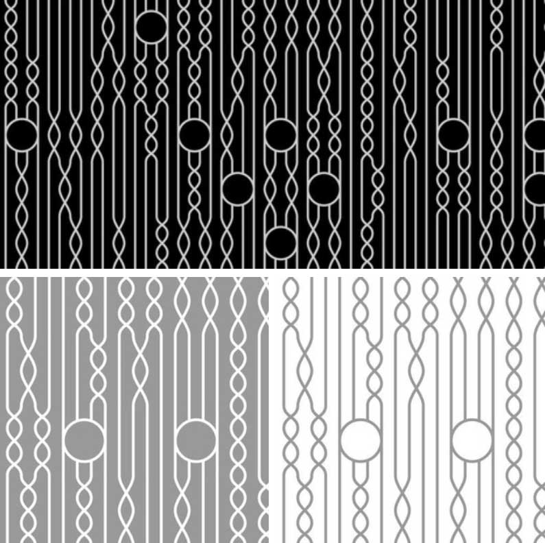 Modern Geometric Pattern Black & White
