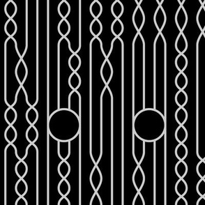 Modern Geometric Pattern White & Black