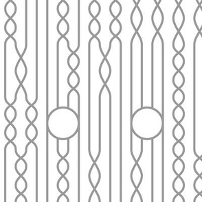 Modern Geometric Pattern White & Gray